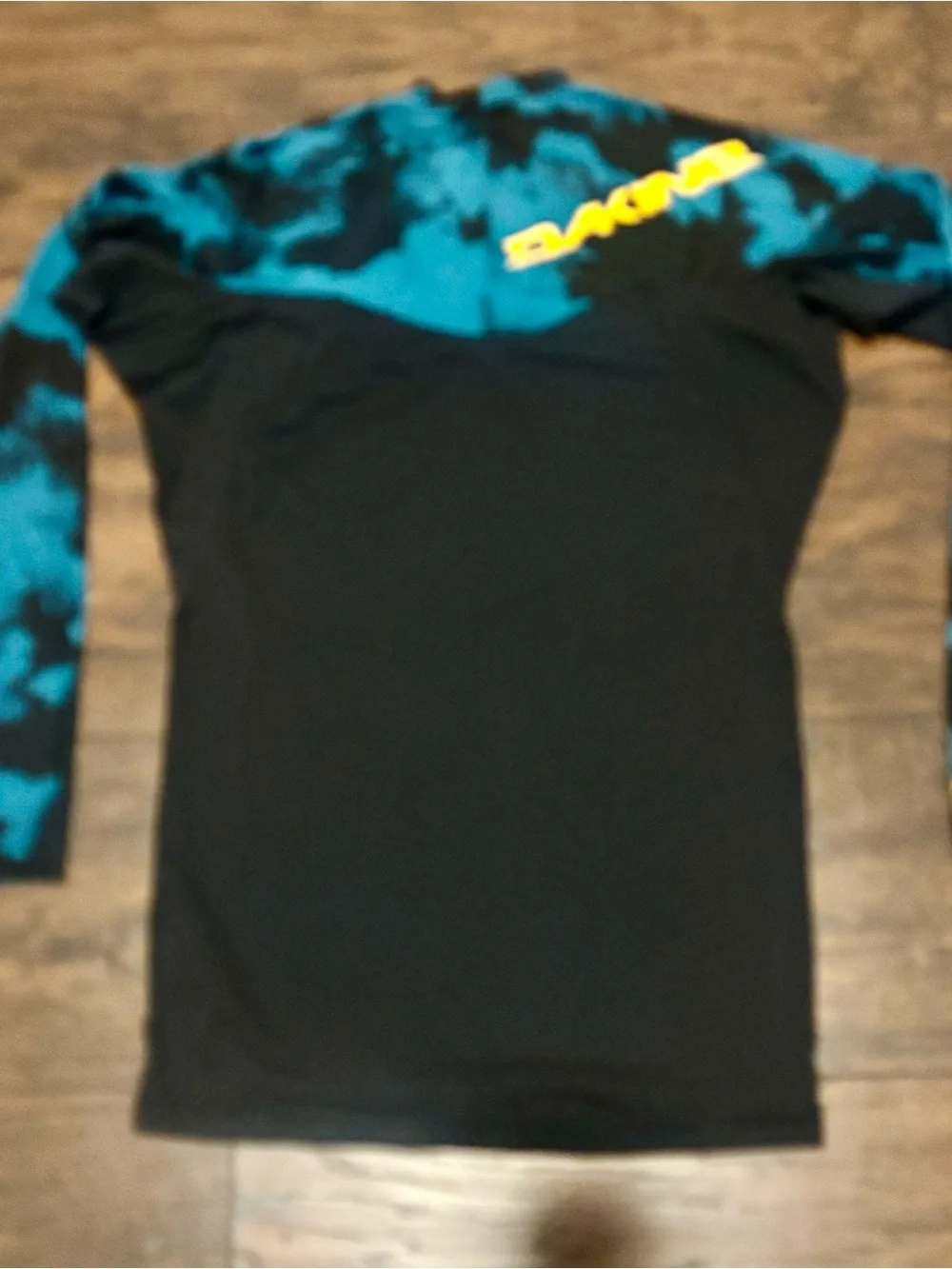 Dakine Black & Teal Long Sleeve Performance Rash Guard